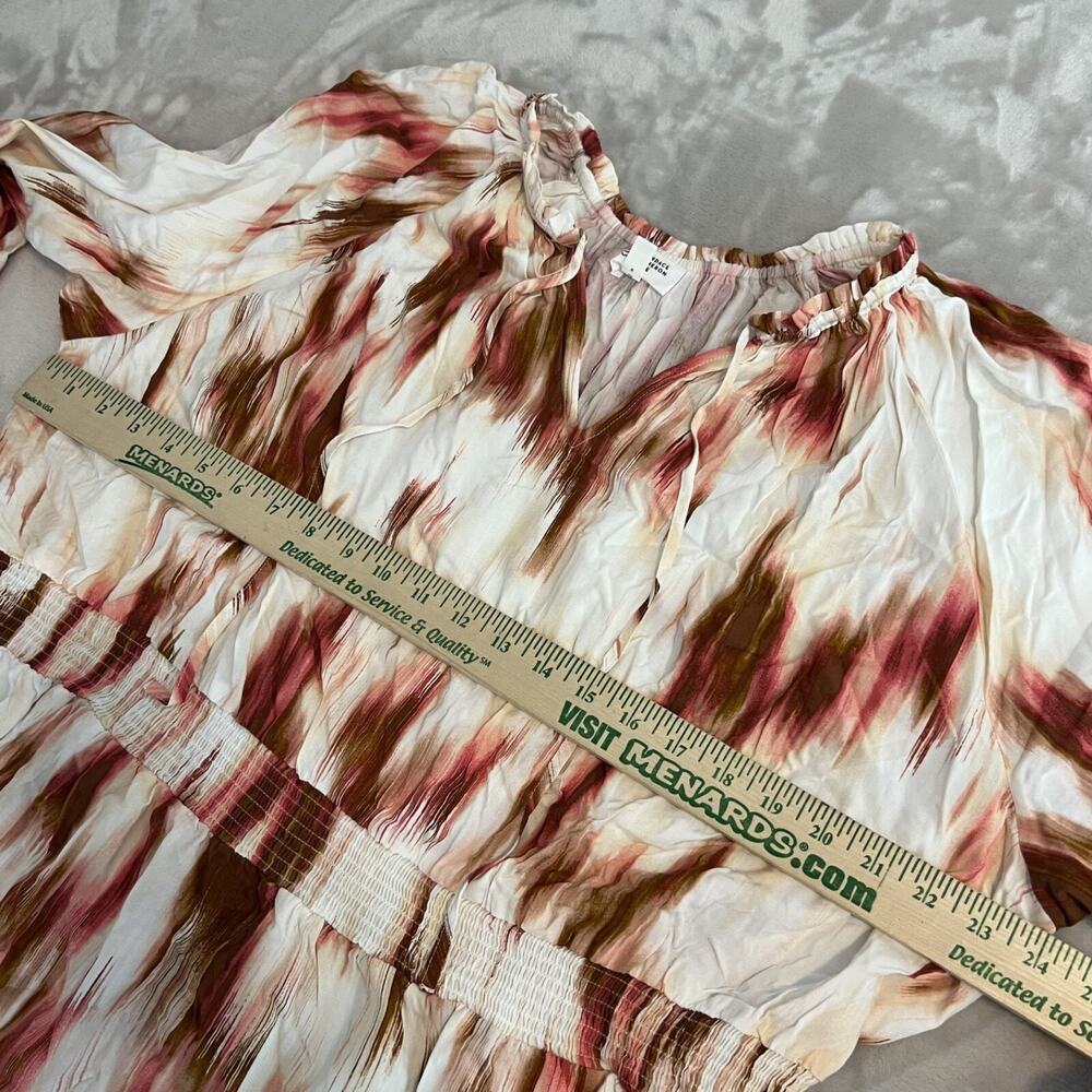 Candace Cameron Bure Mini Dress Womens 2XP Boho Peasant Tiered Festival Romantic - Picture 7 of 12